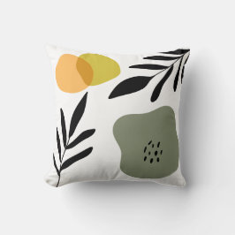 ボタニカルボホ抽象芸術シェイプ クッション