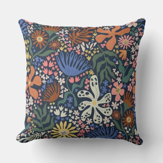 ボタニカルボホ装飾用クッション クッション (正面)