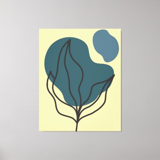 ボタニカルボホ開花プリント キャンバスプリント (正面)