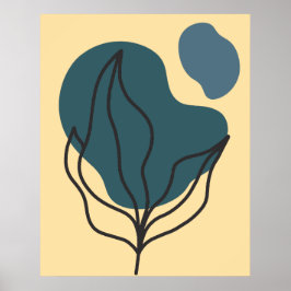 ボタニカルボホ開花ポスタープリント ポスター