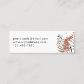 ボタニカルボ縁どホとモダンレタリング スキニー名刺 (裏面)