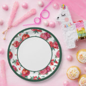 ボタニカルポメグラネート紙プレート ペーパープレート (パーティー)