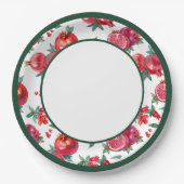 ボタニカルポメグラネート紙プレート ペーパープレート (正面)