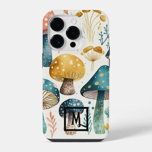 ボタニカルマッシュルーム Case-Mate iPhoneケース iPhone 14 Proケース (裏面)