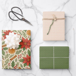 ボタニカルミストレクラシックトーフローラアートパターン ラッピングペーパーシート