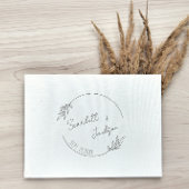 ボタニカルミニマリスト手書で – 日付を保存Se セルフインキングスタンプ