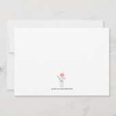 ボタニカルメイソンジャーブライダルシャワー 招待状 (裏面)