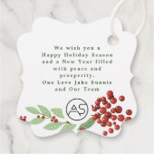 ボタニカルメリークリスマスメッセージロゴ事業 フェイバータグ (裏面)