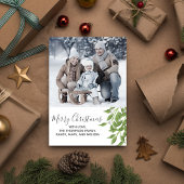 ボタニカルメリークリスマスワンフォト シーズンカード