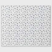 ボタニカルモダンエレガントクリスマスホリデーギフト ラッピングペーパー (フラット)