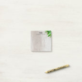 ボタニカルモダングレイ素朴ウッドホームオフィス ポストイット (デスク上)