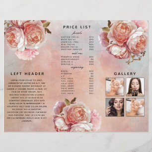 ボタニカルモダンピンクローズ牡丹プラス写真