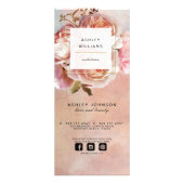 ボタニカルモダンピンクローズ牡丹3サービスメニュー ラックカード (裏面)