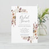 ボタニカルモダンフローラブライダルシャワー招待 招待状 (スタンド正面)