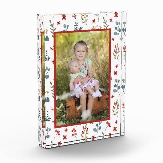 ボタニカルモダンホリデーフローラファミリーフォト フォトブロック (左)