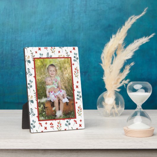 ボタニカルモダンホリデーフローラファミリーフォト フォトプラーク (側面)