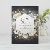 ボタニカルモダンホワイトロ結婚ーズ セーブザデート (スタンド正面)