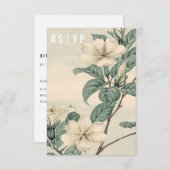 ボタニカルモダンRSVPカード 出欠カード (正面/裏面)