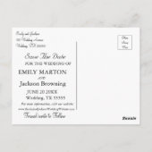 ボタニカルモノグラムウェディングポストカード ポストカード (裏面)