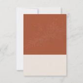 ボタニカルモノグラムテラ結婚コッタのエンツリー 出欠カード (裏面)