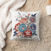 ボタニカルモーニンググロリズフラワーブーケ クッション (ブランケット)