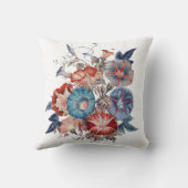 ボタニカルモーニンググロリズフラワーブーケ クッション (裏面)