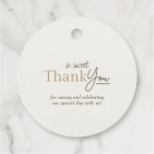 ボタニカルユーカリプタスグリーン金ゴールド結婚ズサンキュー フェイバータグ (裏面)