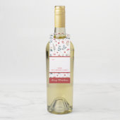 ボタニカルユーカリプルーズベリーフローラクリスマス ボトルネックタグ (ボトル)