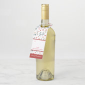 ボタニカルユーカリプルーズベリーフローラクリスマス ボトルネックタグ (アングル)