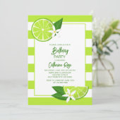 ボタニカルライムシトラスサマーバースデーパーティー 招待状 (スタンド正面)