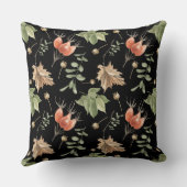 ボタニカルラクーンカスタマイズ文字、カラー20"X20" クッション (裏面)