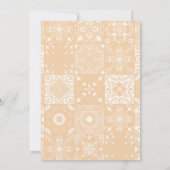 ボタニカルリトルかわいこちゃん柑橘類オレンジベビーシャワー 招待状 (裏面)