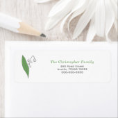 ボタニカルリリーオブザバレー差出人住所ラベル ラベル (インサイチュ)