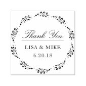 ボタニカルリースカスタムウェディングお願いありがとう セルフインキングスタンプ (デザイン)
