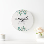 ボタニカルリースグリーンリー広場は日付を保存 ラージ壁時計 (ホーム)