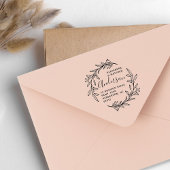 ボタニカルリースファミリーネーム差出人住所 ラバースタンプ