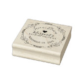 ボタニカルリースラブイン開花ブライダルシャワー ラバースタンプ (スタンプ)