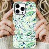 ボタニカルリーフパターン オーダーネーム Case-Mate iPhoneケース
