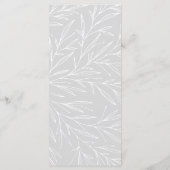 ボタニカルリーフモダンシルバーリースディナーメニュー メニュー (裏面)