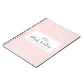 ボタニカルリーフモダンブランチ赤面ミニマリスト ノートブック (左側)