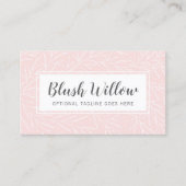 ボタニカルリーフモダンブランチ赤面ミニマリスト 名刺 (正面)