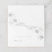 ボタニカルリーフ結婚イラストレーション座席表 プレイスカード (外部開封)