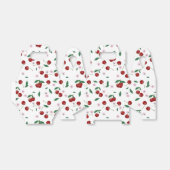 ボタニカルレッドさくらんぼの緑&花 フェイバーボックス (折り畳みなし)