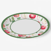 ボタニカルレッドアップルオーチャード紙プレート ペーパープレート (アングル)