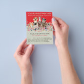 ボタニカルレッドセージ緑ペットシッタートリマードッグ チラシ (手)