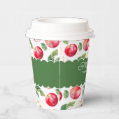 ボタニカルレッドリンゴのカスタマイズ 紙コップ (右)