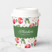 ボタニカルレッドリンゴのカスタマイズ 紙コップ (正面)