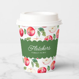 ボタニカルレッドリンゴのカスタマイズ 紙コップ