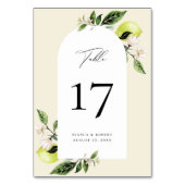 ボタニカルレモンアーチフレ結婚ーム テーブルナンバー (裏面)