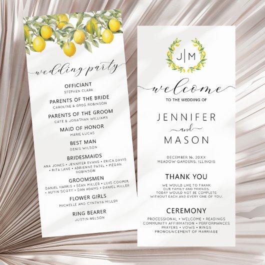 ボタニカルレモンシトラス庭園の結婚式